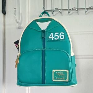 Loungefly Netflix Squid Games Seong Gi-Hun Player 456 Cosplay Mini Backpack NWT